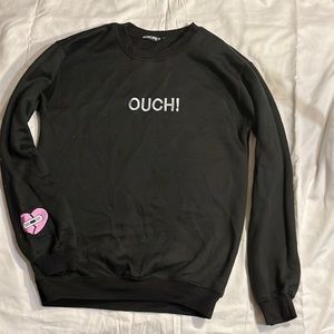 Loki pie Black ouch sweater